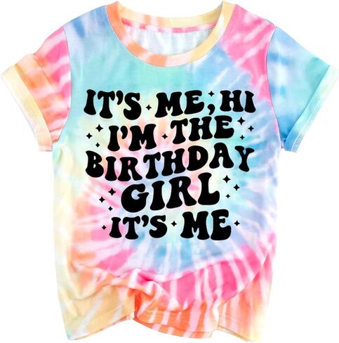 Birthday Girl Shirt Its Me Hi Im The Birthday Girl Its Me T-Shirts Kids Short Sleeve Tee Outfit 5-14 Year in Saudi Arabia