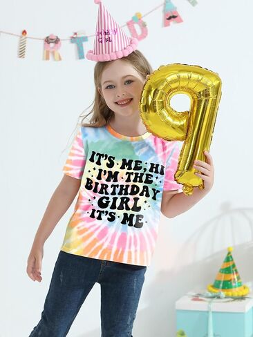 Birthday Girl Shirt Its Me Hi Im The Birthday Girl Its Me T-Shirts Kids Short Sleeve Tee Outfit 5-14 Year in Saudi Arabia