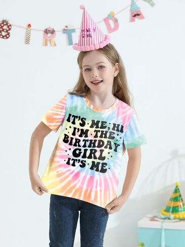 Birthday Girl Shirt Its Me Hi Im The Birthday Girl Its Me T-Shirts Kids Short Sleeve Tee Outfit 5-14 Year in Saudi Arabia