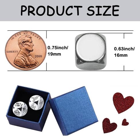 Anniversary Gag Gifts for Men Women Bridal Shower Gifts Valentines Day Birthday Wedding Date Night Ideas Food Dice Gifts for Husband Wife Boyfriend Girlfriend Him Her 11th Steel Anniversary in Kuwait