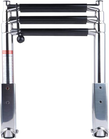 Hoffen 2 Step Boat Ladder Stainless Steel Telescoping 2 Step Pontoon Boat Ladder Folding Ladder Dock Swim Ladder for Marine Boat Yacht in Saudi Arabia