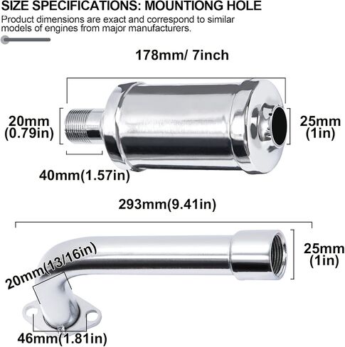 SOFO Upgraded Exhaust Header Pipe Muffler for Predator 212cc 196cc 224cc 200cc Coleman CT200u BT200X B200R KT196 Baja MB200 Go Kart Mini Bike w/Heat Shield Tape in Saudi Arabia