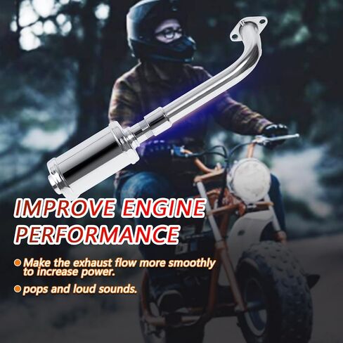 SOFO Upgraded Exhaust Header Pipe Muffler for Predator 212cc 196cc 224cc 200cc Coleman CT200u BT200X B200R KT196 Baja MB200 Go Kart Mini Bike w/Heat Shield Tape in Saudi Arabia