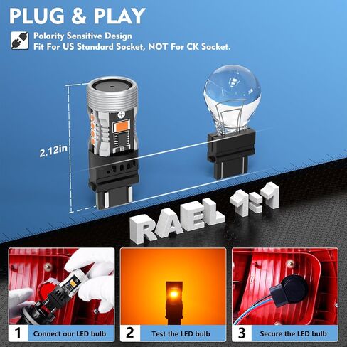 921 912 LED Reverse Lights Bulb, 800% Ultra Brighter with 3570 Chips (Brighter Than 3030), All-aluminum Body, 906 T15 W16W LED Bulb for Tail Back Up Light in Saudi Arabia