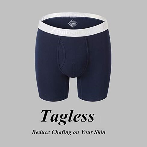 ملخصات Zonbailon Mens Besser Boxer Bights Big and Tall Bamboo Viscose Breatable Long Long Lund Stey in Kuwait