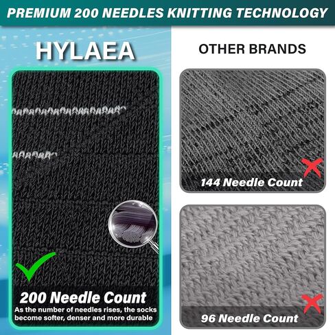 Hylaea ضغط الجوارب للرجال ، جوارب Coolmax anti-plister Cushion Crew لتنس كرة السلة الرياضي in Kuwait