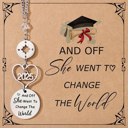 Graduation Gifts for Her, Class of 2025 Rear View Mirror Accessories Car Decor Graduation Gifts for Women University College Graduate Car Accessories for Women in Saudi Arabia