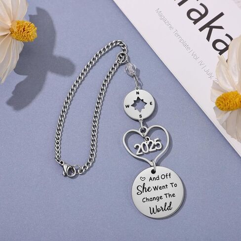Graduation Gifts for Her, Class of 2025 Rear View Mirror Accessories Car Decor Graduation Gifts for Women University College Graduate Car Accessories for Women in Saudi Arabia