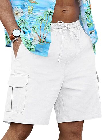 شورتات شروط الشحن من RQP Mens Crgo Shorts غير الرسمية شاطئ الصيف المناسب للرجال in Kuwait