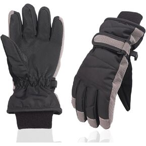 Xtacer Kids Ski Snow Gloves Snowboard Winter Dark Way Weather Hloves for Boys Girls Children