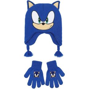 Sonic the Hedgehog Big Face Sonic Sonic 2 قطعة قبعة وقفازات سحرية