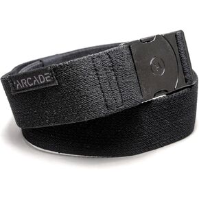 Arcade The Original Long Unisex Adventure Belt, Heavy Duty Elastic Webbing, Non-Metal Travel Friendly Buckle, Up to 50" Waist