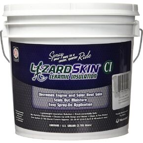 Lizard Skins Heat Barrier, Spray On, 350 Degree Fahrenheit Maximum, Ceramic, Black, 1 gal Bucket, Each