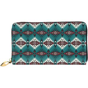 American Flag USA Leather Wallet Wallet Phone حامل أموال بطاقة الائتمان مع العديد من الغرف المحفظة للنساء الرجال