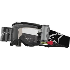 Alpinestars Vision 5 MX ATV MTB Off Road Goggle (Black - Clear Roll Off Lens)
