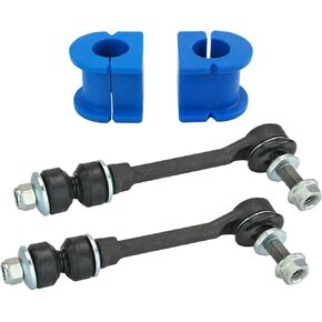 TRQ Front Sundension Kit Sway Bar Brating Set Sway Bar Bar Link متوافق مع 2001-2007 Toyota Sequoia 2003-2006 Tundra