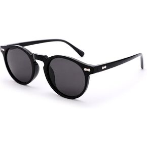 COASION Vintage Kids Polarized Round Sunglasses - Cute Sun Glasses for Toddler Girls Boys Age 3-9