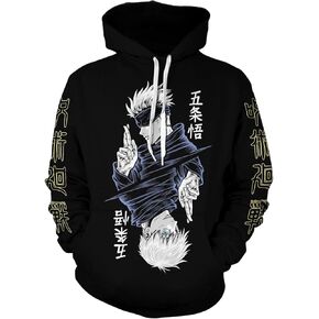 Gojo Satoru Hoodie Costume Cosplay Sweatshirt Sweater Sweater Pullover