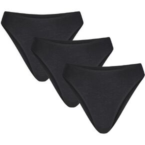 Negative Underwear – French Cut Cotton Underwear for Women – French Cut Brief – Soft, Stretchy and Cheeky - 3 Pack