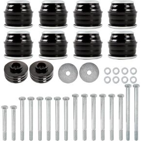 KF04060BK Body Mount Mount Kits متوافقة مع 2008-2016 F250 F350 Super Duty 2WD 4WD ، Polyurethane Cab & Body Mount Steel and Hardware ، Black