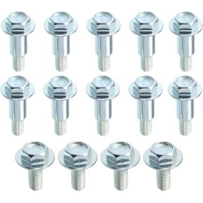 Timing Belt Cover Bolts Kit Compatible for Subaru Baja 2003-2006 2.5L H4 2.5L H4 Turbo, Durable Metal Silver Tone