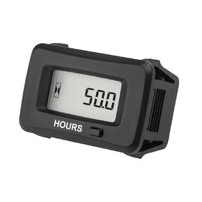 Runleader Digital Maintenance Hour Meter,AC/DC 5V to 277V for Riding/Zero Turn Lawn Mower Leaf Trimmer Brush Cutter Generator Motorhome etc.