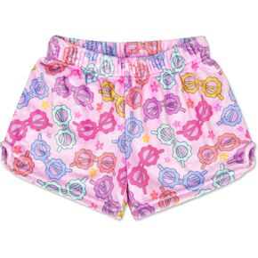 iscream Big Girls Silky Soft Fun Print Plush Fleece Shorts - Twist and Shout Collection