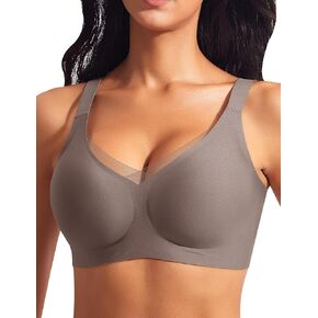 Wireless Bras for Women Mesh Crossover Bras Seamless Full Coverage No Underwire Comfortable Supportive Everyday Bra