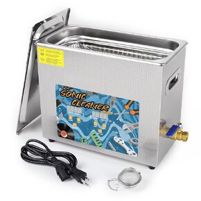 Kecoolke 2.2 L Sonic Cleaner مع سعة كبيرة مع تسخين ووقت تعيين 60 واط من المنظفات الصوتية ذات الفولاذ المقاوم للصدأ