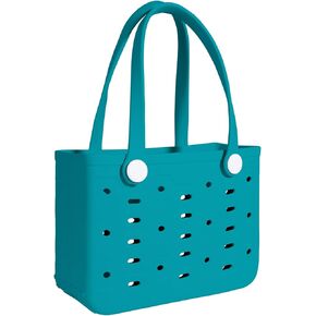 Small Rubber Beach Bag for adults & kids, Travel Tote Bag for the Beach Boat Pool
