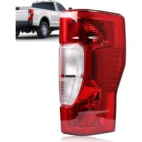مصابيح الذيل الخلفية الخلفية مجموعة الخلفية متوافقة مع Ford F250 F350 Super Duty 2020 2021 2022 مصباح الذيل غير مسبب لبرنامج السائق الأيسر