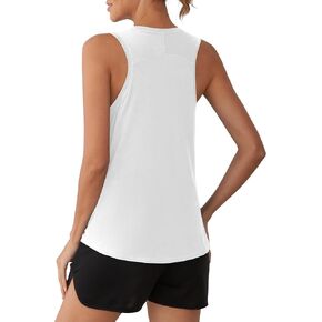 OYANUS Women's Summer Workout Tops Sleeveless Racerback Athletic Tank Top High Neck Loose Fit Running Gym Yoga Shirts in Saudi Arabia