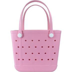Large Beach Bag, Rubber Beach Tote Bag, Waterproof Washable Durable Open Beach Bag Tote for Beach Boat Pool Sports