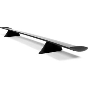 HECASA Rear Trunk Spoiler Wing Compatible with 1968-1972 Oldsmobile Cutlass 442 Rear Lid Wing Lip Splitter Plastic ABS Painted Black