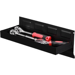 Mayouko Magnetic Tool Tray 12"x4.5"x1.25", Parts Organizer for Cabinets, Boxes, Chest, Garage Magnetic Side Toolbox Holder Shelf
