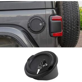 لجيب JL قفل غطاء الغاز غطاء الوقود لعام 2018 2019 2020 2021 2022 2023 2024 Jeep Wrangler JL & Unlimited Sport Rubicon Sahara 2-Door 4-Door