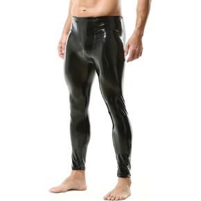 DTODWW الرجال السراويل المزعجة من الجلد النشط رجال السراويل الضيقة سراويل طويلة in Kuwait