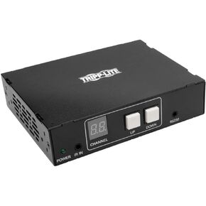 جهاز استقبال Tripp Lite DisplayPort عبر IP / موسع Cat5 / Cat6 مع RS-232 Serial & IR Control 1080p 100M TAA (B160-100-DPSI)، أسود