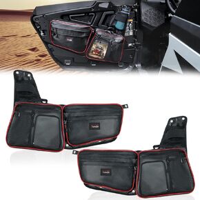 StarknightMT RZR XP 1000 Side Door Bags Compatible With 2024 2025 Polaris RZR XP 1000/4 1000 UTV Front Door Console Cab Storage Bag Waterproof Scratch-Resistant Multiple Organizer