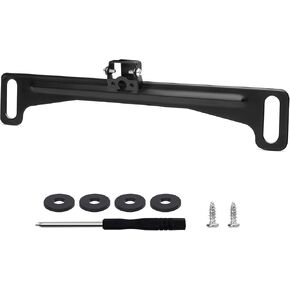 Universal Car Rear View Camera License Plate Bracket, Rust-Resistant Stainless Steel License Plate Holder with Camera Mount, No Drilling Required Adjustable Reverse Camera Accessory