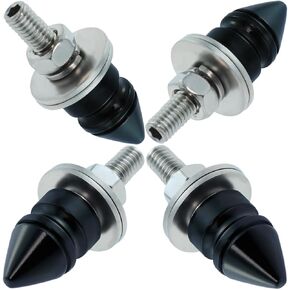 Spike License Plate Bolt Kit Aluminum Alloy Decorative Motorcycle License Plate Screw Frame Fasteners Fit Most Cars Truck Modified Vehicle Accessories 4 Pcs (Blue) in Kuwait