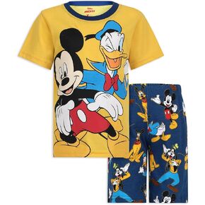 Disney Mickey and Friends Boys 2 Piece Short Sleeve T-Shirt and Shorts Set for Toddlers