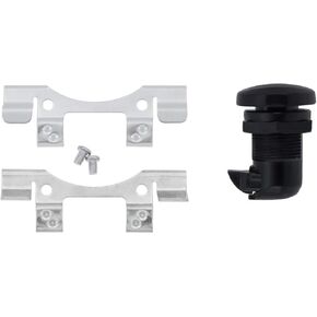 HDBUBALUS Motorcycle Fuel Door Latch Push Fit for Harley Touring Electra Glide Road Glide 1992-2016 Chrome