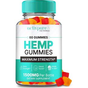 Activ Pure Hemp Gummies - Activpure ملحق Hemp Gummies - أقصى قوة ، كل دعم الصحة العامة والعافية ، Activ Pure Health Gummy (60 Gummies)