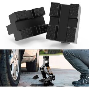 Seven Sparta 2 Packs Scissor Jack Pads for Vehicle Protection Rubber Pinch Weld Jack Pad Fits 2-Ton Scissor Lift Jacks Prevents Scratches on Car/SUV/MPV/Sedan Undercarriage