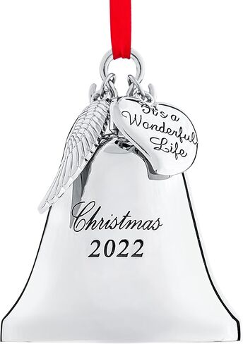 Klikel Christmas Bell Ornament 2024 - إنه جرس حياة رائع مع جناح وقلب معلق in Kuwait