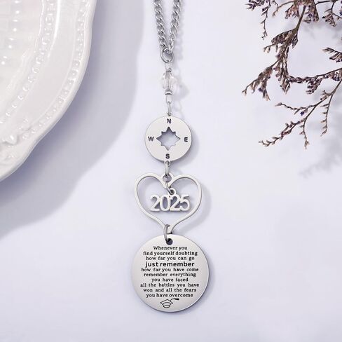 Graduation Gifts for Her, Class of 2025 Rear View Mirror Accessories Car Decor Graduation Gifts for Women University College Graduate Car Accessories for Women in Saudi Arabia