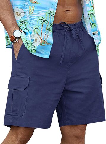 شورتات شروط الشحن من RQP Mens Crgo Shorts غير الرسمية شاطئ الصيف المناسب للرجال in Kuwait