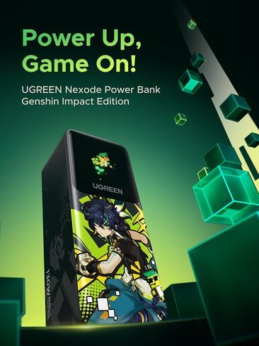 UGREEN Nexode Power Bank 20000mAh 130W شاحن محمول 72Wh PD شحن سريع 3 منافذ USB C بطارية مع شاشة TFT ذكية لأجهزة Macbook/ipad/iPhone 15/Samsung S24/Switch والمزيد in Saudi Arabia