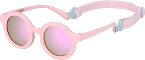 COCOSAND Polarized Baby Sunglasses with Strap & Soft Silicone Nose Pads | Flexible, For 0-24 Months Infant Toddler Girls Boys in Saudi Arabia